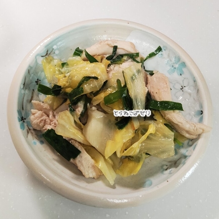 しっとり鶏むね肉の野菜炒め